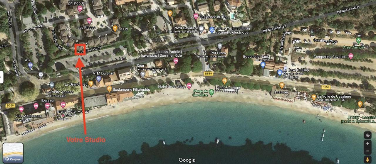 Magnifique Studio A 50M De La Plage De Cavaliere - Studio Tamarindo Le Lavandou Exteriér fotografie